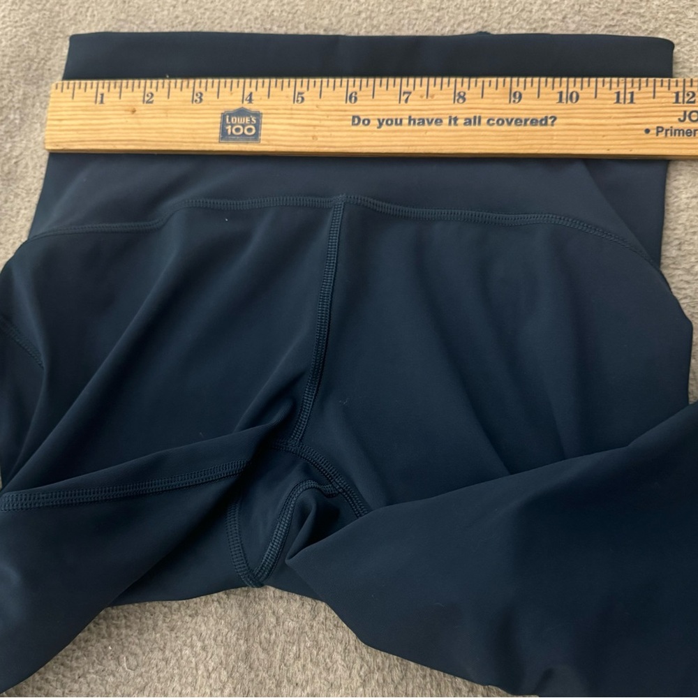 Lululemon Keep Score Mesh Crop 17" Blue High Rise Full On Luxtreme Size 4 - Picture 11 of 12